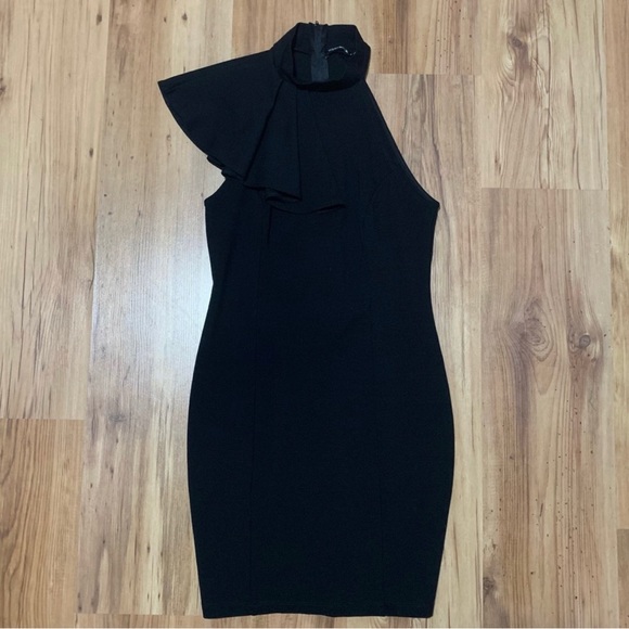 Fashion Nova | Ruffle Butter Dress | Black Size | Size M - Picture 3 of 7